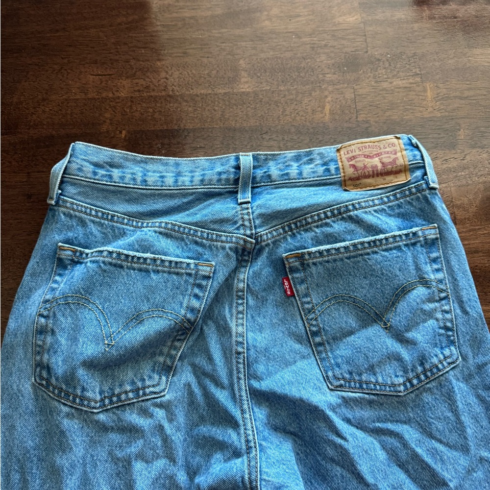 Women’s Levi's Distressed 501 jeans
